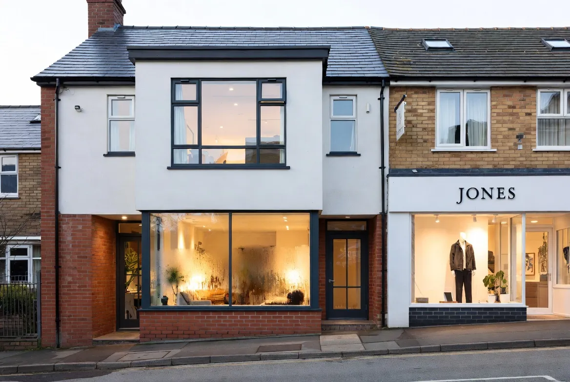 Heat loss shown through outdated windows