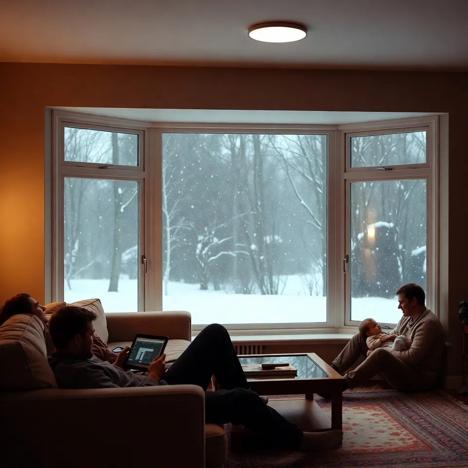 Triple glazing keeping a UK home warm in winter